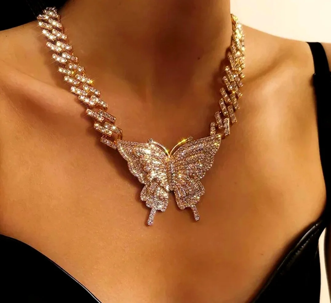 Butterfly discount necklace cuban